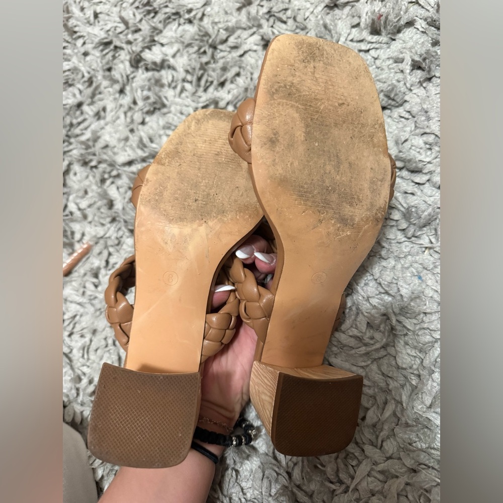 Sincerely Jules Tan Braided Women's Sandals - Picture 2 of 12